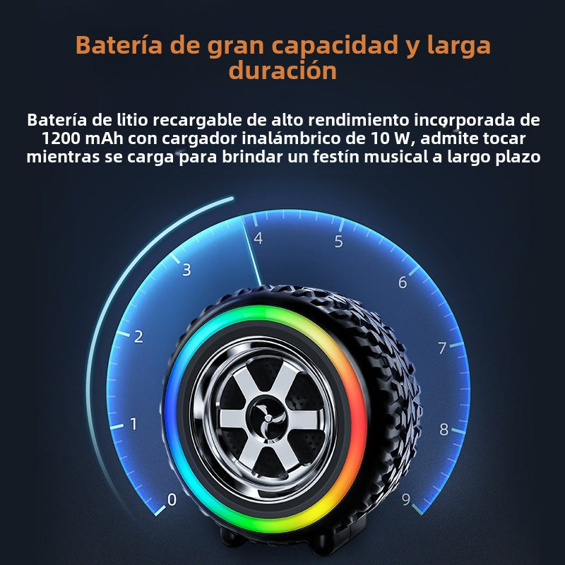 Altavoz Bluetooth portátil: Subwoofer multifuncional con tarjeta, ideal para exteriores