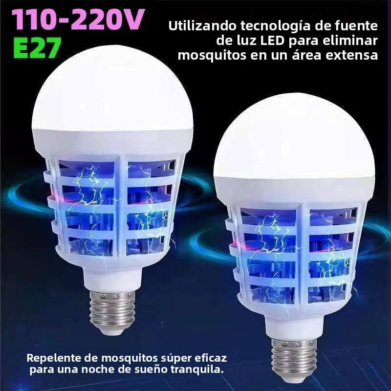 Foco LED Antimosquitos – Iluminación de Bajo Consumo y Eliminación de Insectos