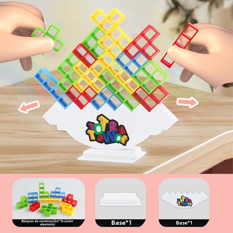 Juego de Mesa Tetris de Equilibrio para Niños y Adultos