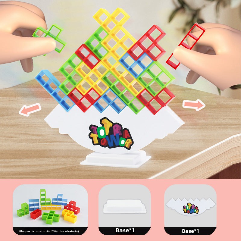 Juego de Mesa Tetris de Equilibrio para Niños y Adultos