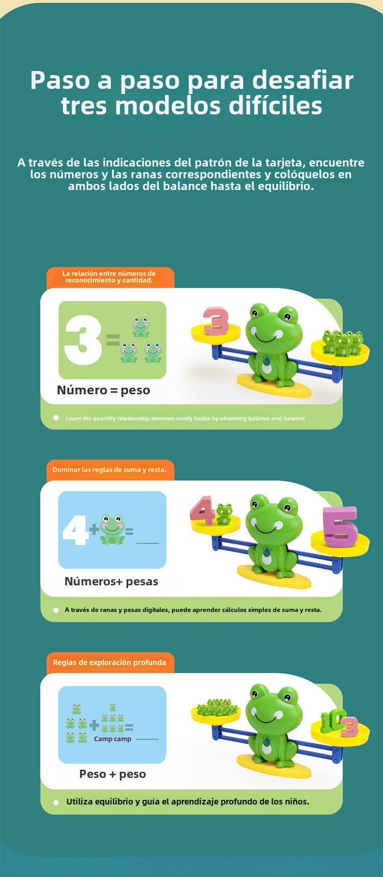 Juguete Educativo para Aprender Matemáticas: Balanza Numérica divertida