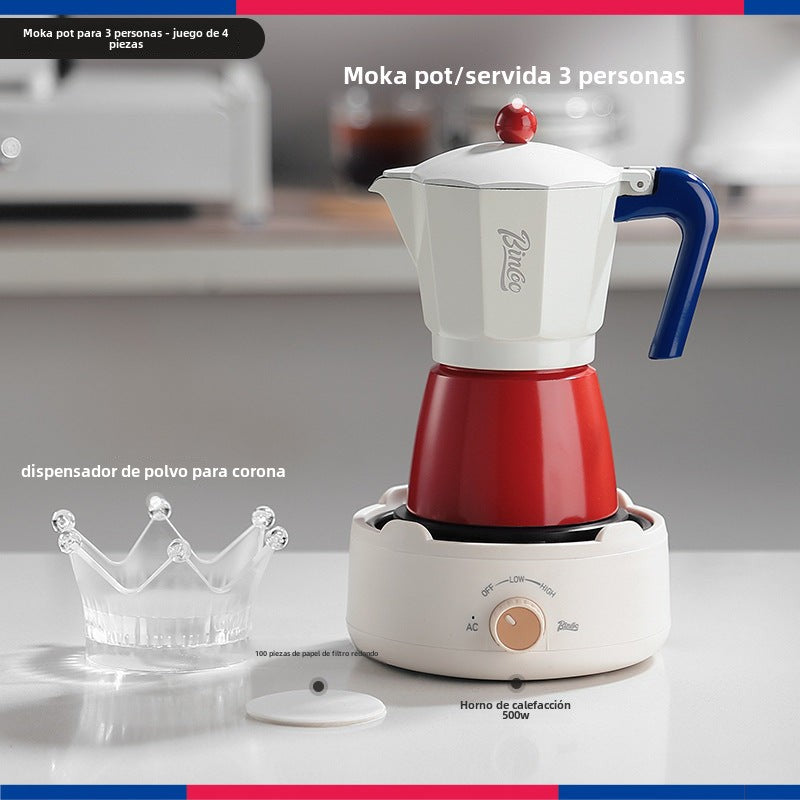 Juego de Cafetera Bincoo: Set de Espresso Casero Mini Cafetera