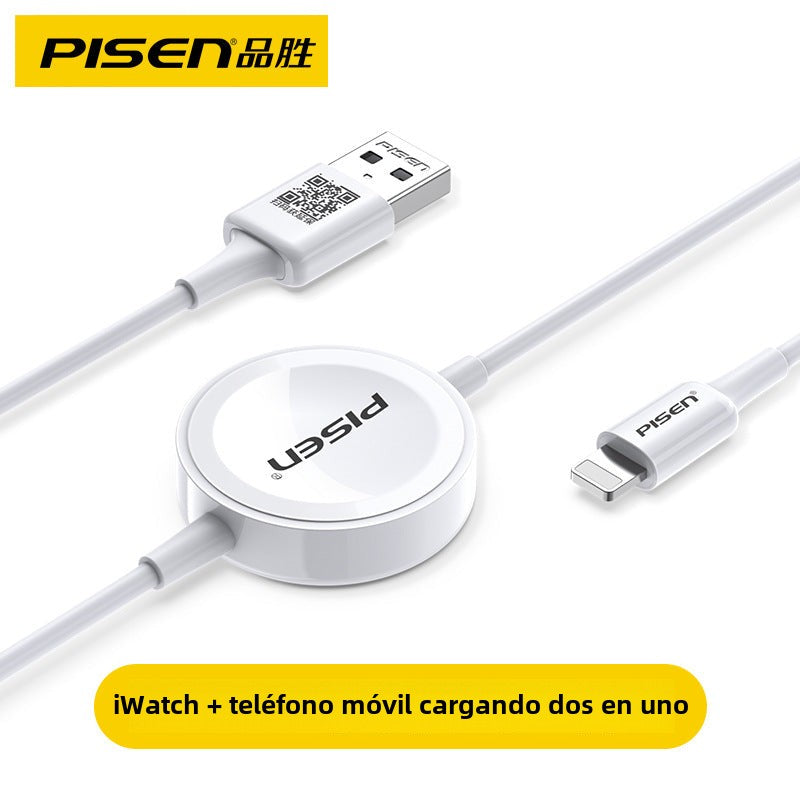 Cargador Inalámbrico Rápido Compatible con Apple Watch: S1/S2/S3/S4/S5/S6/S7/S8/S9