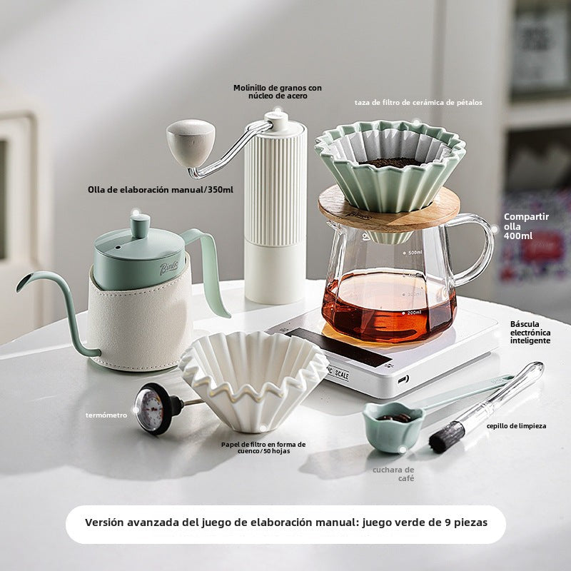 Set de Molino, Tetera y Báscula – Regalo para Amantes del Café