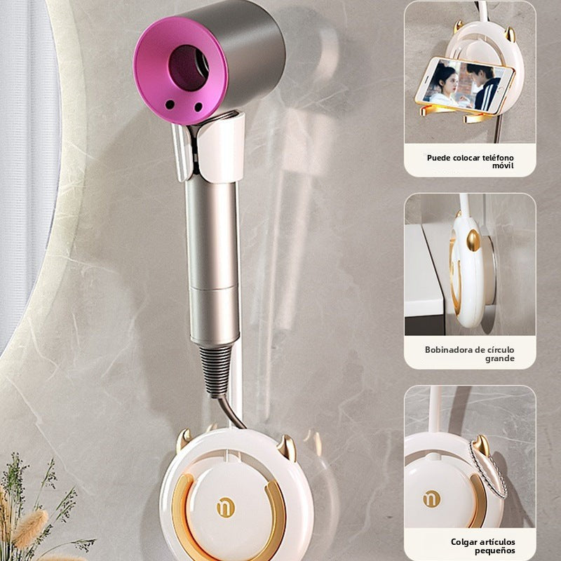 Soporte De Secador De Pelo De Pared