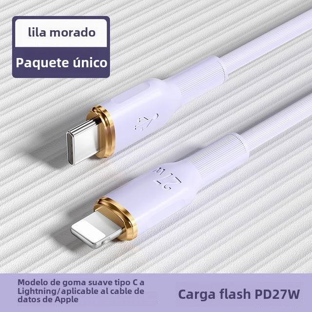 Cable de carga rápida PD de 27 W para puerto Lightning de iPhone