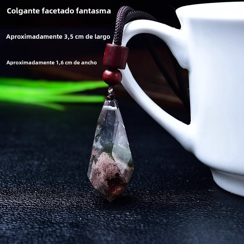Colgante con piedras naturales: Amatista, Fluorita, Obsidiana, Lapislázuli y más