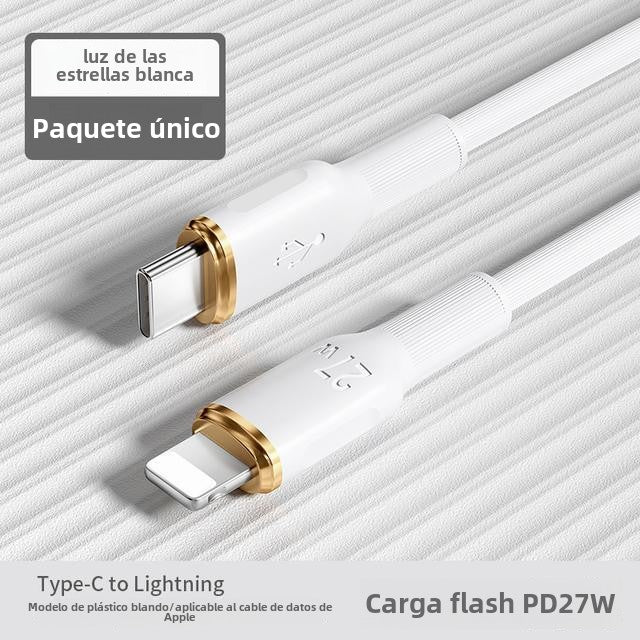 Cable de carga rápida PD de 27 W para puerto Lightning de iPhone