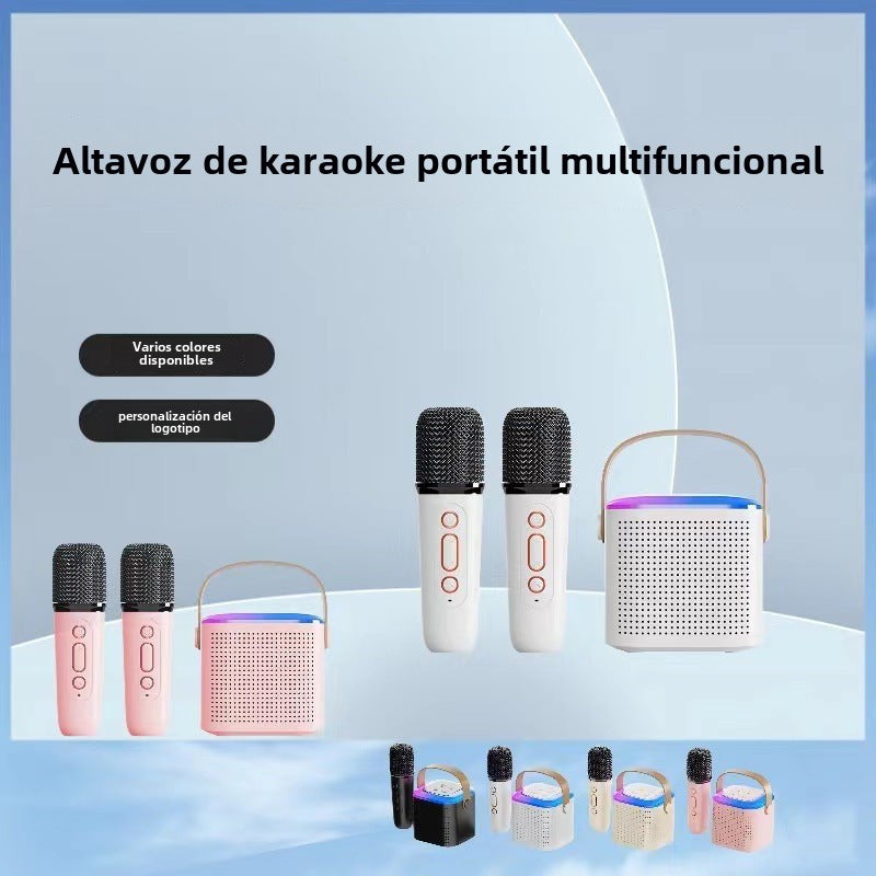 Altavoz Bluetooth Y1 con Micrófono: Sistema de Sonido Inalambrico para Karaoke en Casa