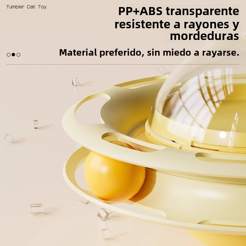 Dispensador de Comida para Gatos con Juego y Entretenimiento