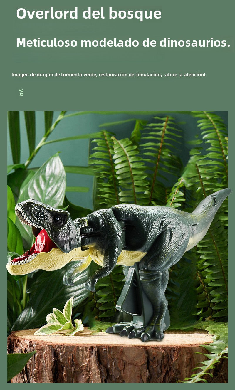 Dinosaurio HD101 T-Rex con modelado meticuloso y apariencia realista. Juguete de descompresión para niños con diseño de dragón verde.