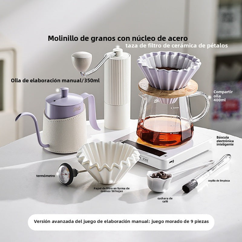 Set de Molino, Tetera y Báscula – Regalo para Amantes del Café
