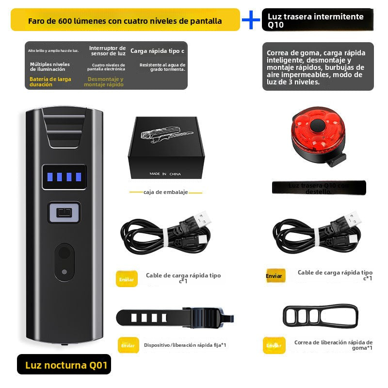 Linterna Para Bicicleta De Alta Potencia – Luz LED Recargable Resistente Al Agua Para Ciclismo