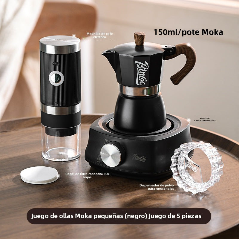 Bincoo: Elegant Moka Coffee Maker for Home - Espresso Machine, Ideal for Preparing Concentrated and Manual Coffee