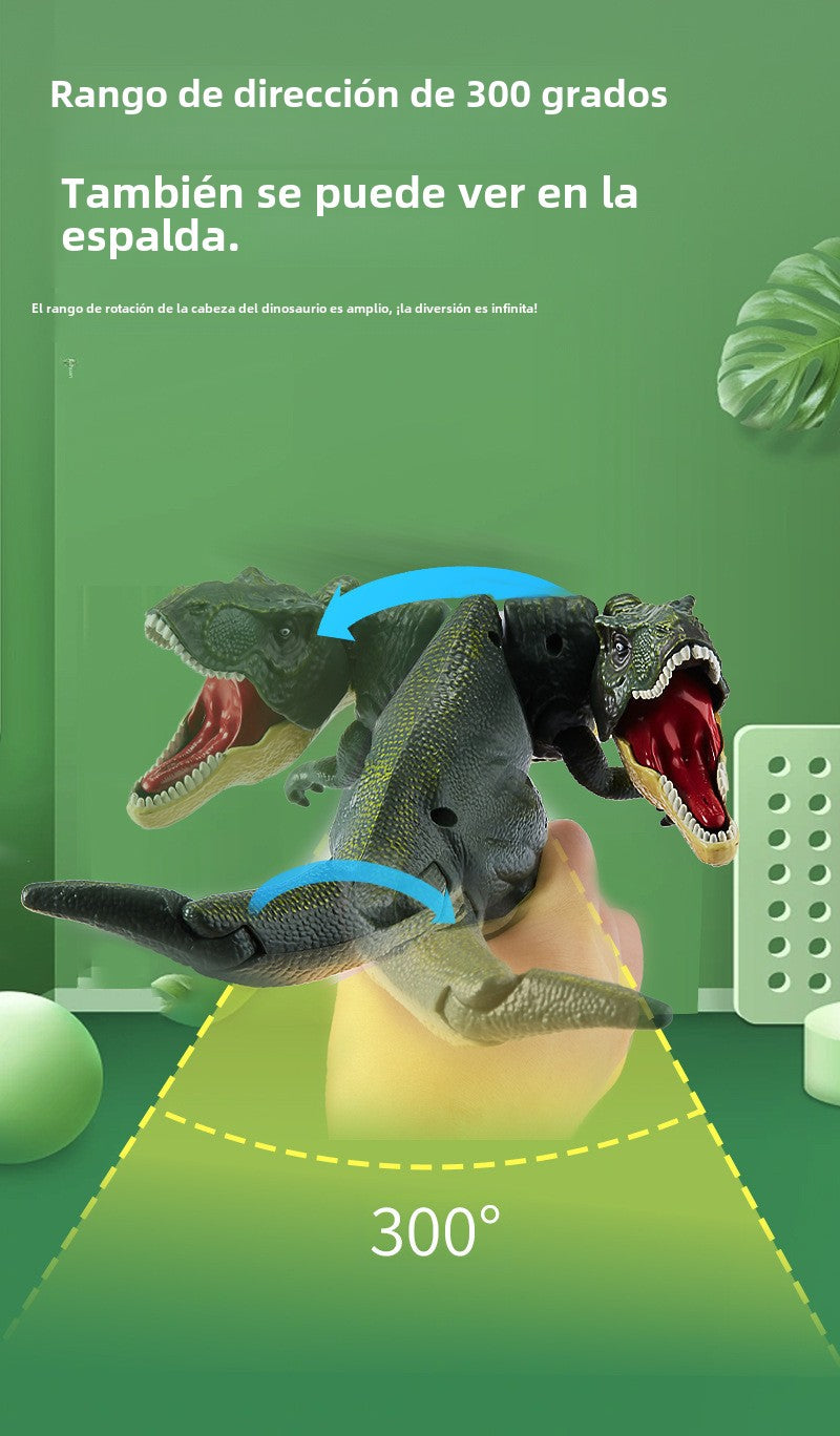 T-Rex HD101 con rotación de cabeza de 300 grados. Juguete interactivo que ofrece diversión dinámica y educativa para niños.