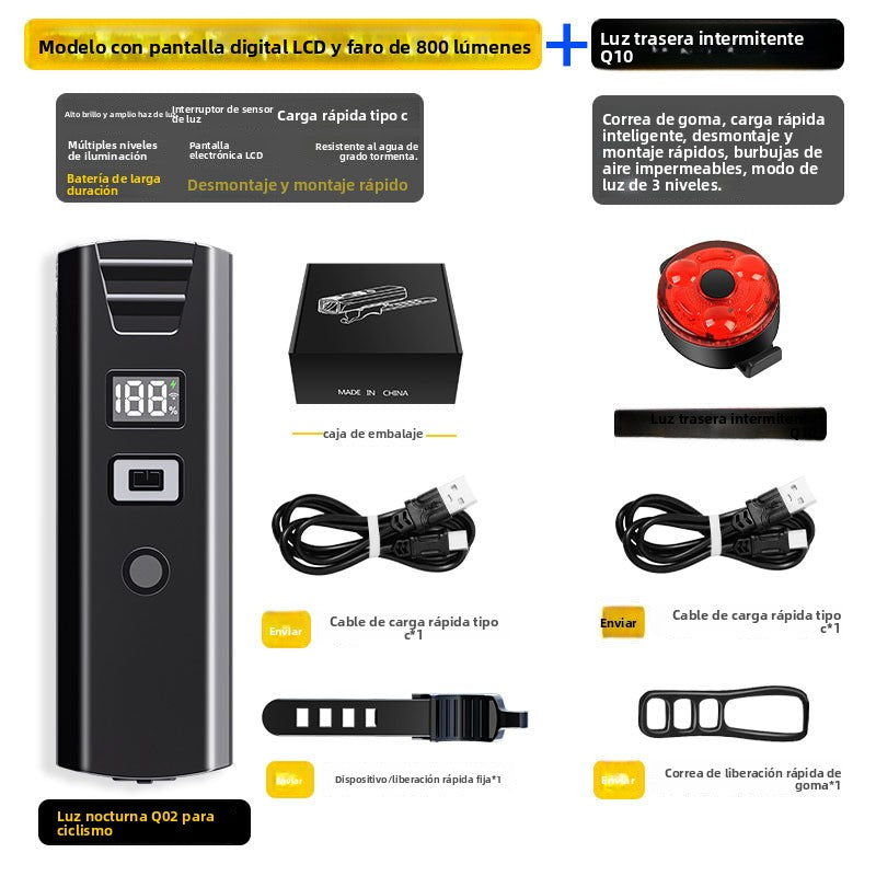 Linterna Para Bicicleta De Alta Potencia – Luz LED Recargable Resistente Al Agua Para Ciclismo