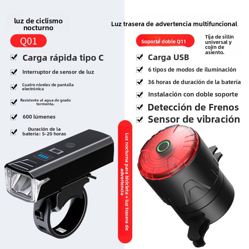 Linterna Para Bicicleta De Alta Potencia – Luz LED Recargable Resistente Al Agua Para Ciclismo