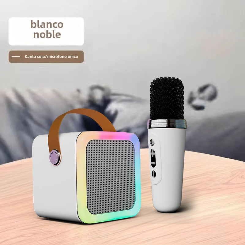 Altavoz Bluetooth Y1 con Micrófono: Sistema de Sonido Inalambrico para Karaoke en Casa