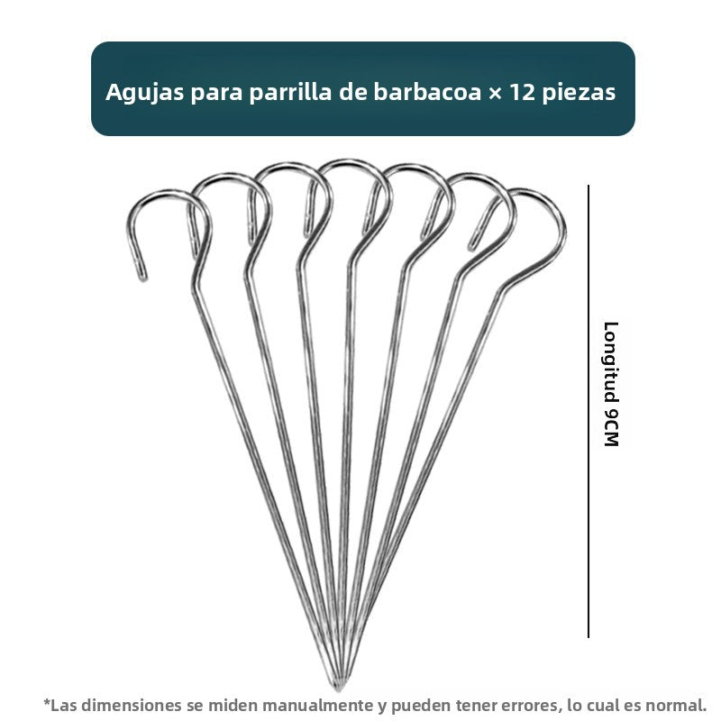 Brochetas para Freidora de Aire con Parrilla Vertical - Soporte de Acero Inoxidable para Cocina y Barbacoa