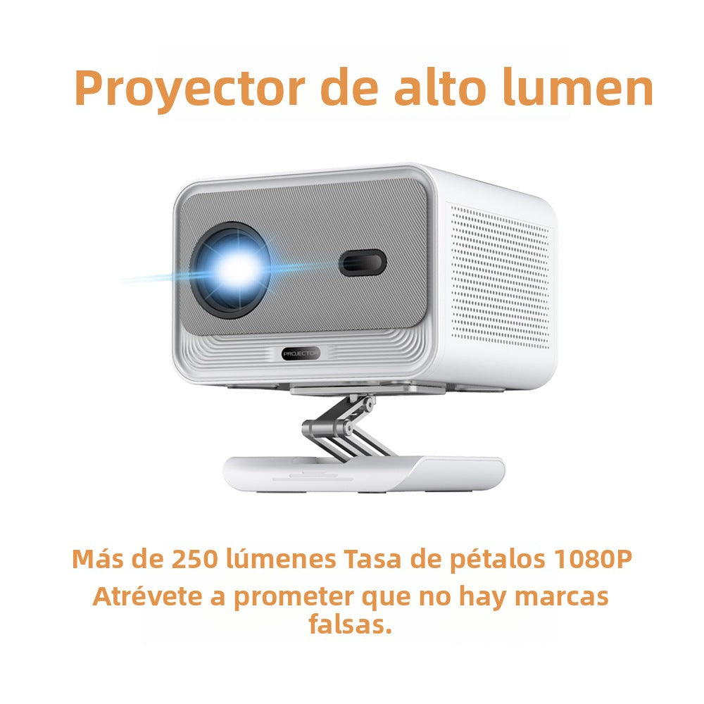 2025 High Brightness 4K Smart Home Theater Projector for Daylight Use