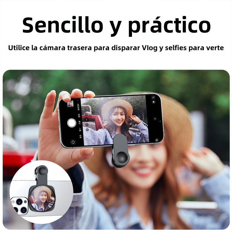 Espejo de autofoto multifuncional: espejo de retroceso para selfies de alta definición