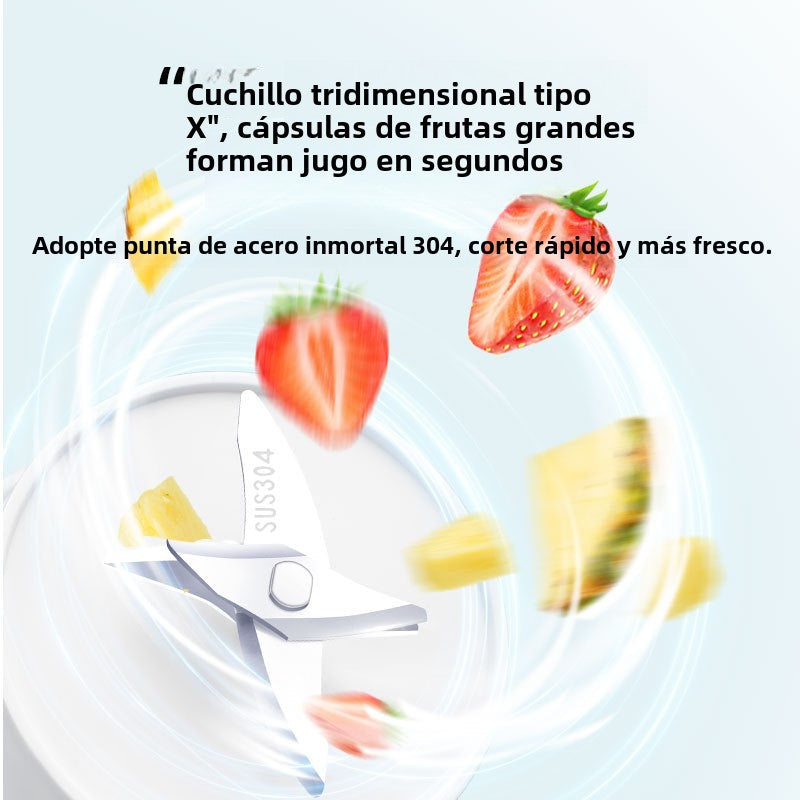 Licuadora portátil de jugos: Multifuncional, recargable y adecuada para estudiantes