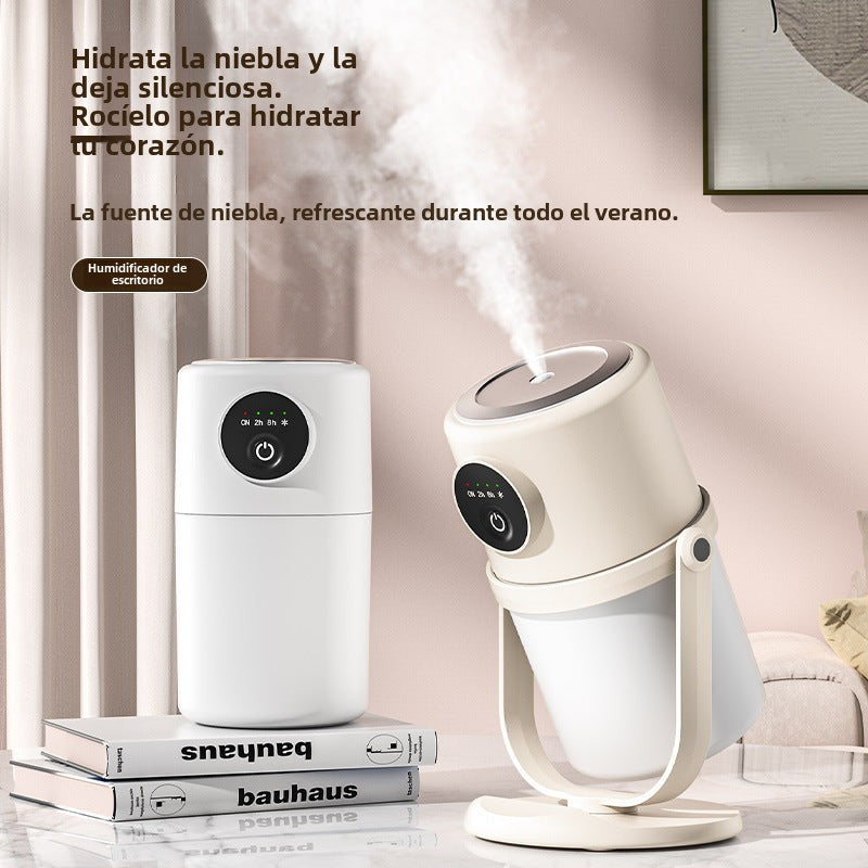 Humidificador de escritorio portátil: purificador de aire mini, luz nocturna y gran capacidad de nebulización