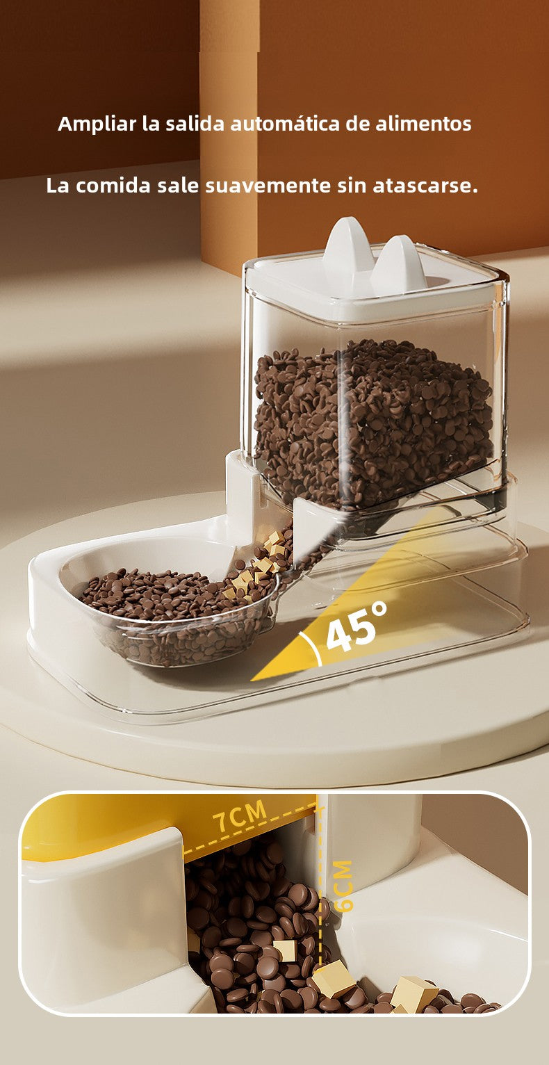 Dispensador Automático de Agua y Comida para Gatos