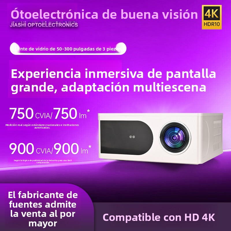 4K Home Cinema Projector with WiFi 5G: Auto-Focus for Day and Night