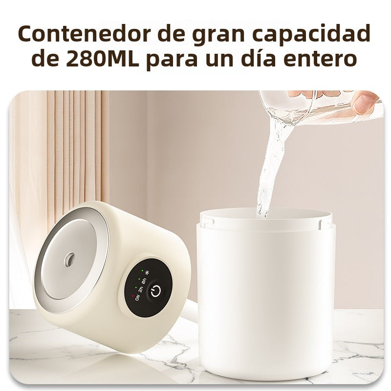 Humidificador de escritorio portátil: purificador de aire mini, luz nocturna y gran capacidad de nebulización